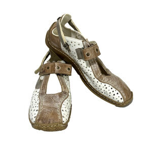 Rieker Antistress Womens Shoes Celia 68 Leather US Size 9.5 Mary Jane Adjustable